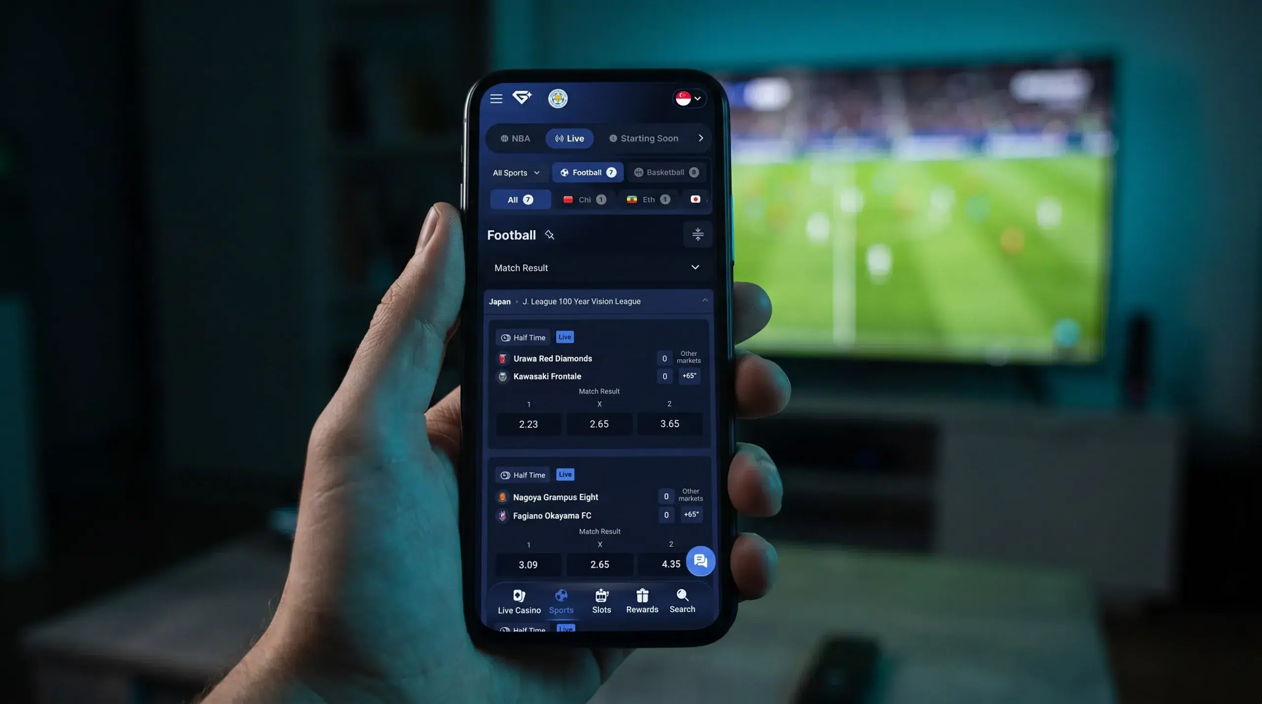 Live sports betting on mobile with GemBet